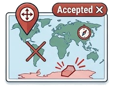 Test 2 — Swapped latitude and longitude