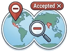 Test 3 — Missing negative sign on longitude