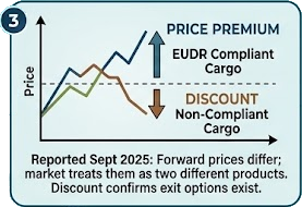 It's already priced into the market, before enforcement even starts